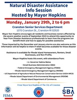 Disaster Assistance Public Information Session - Monday, 1/29